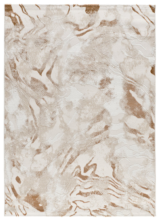 Tappeto vintage effetto antichizzato grigio  e mattone   - UN4003
