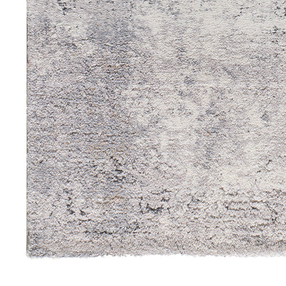 Tappeto grigio a pelo alto disegno astratto camera salotto  - UN2047