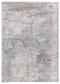Tappeto grigio a pelo alto disegno astratto camera salotto  - UN2047
