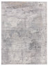 Tappeto grigio a pelo alto disegno astratto camera salotto  - UN2047