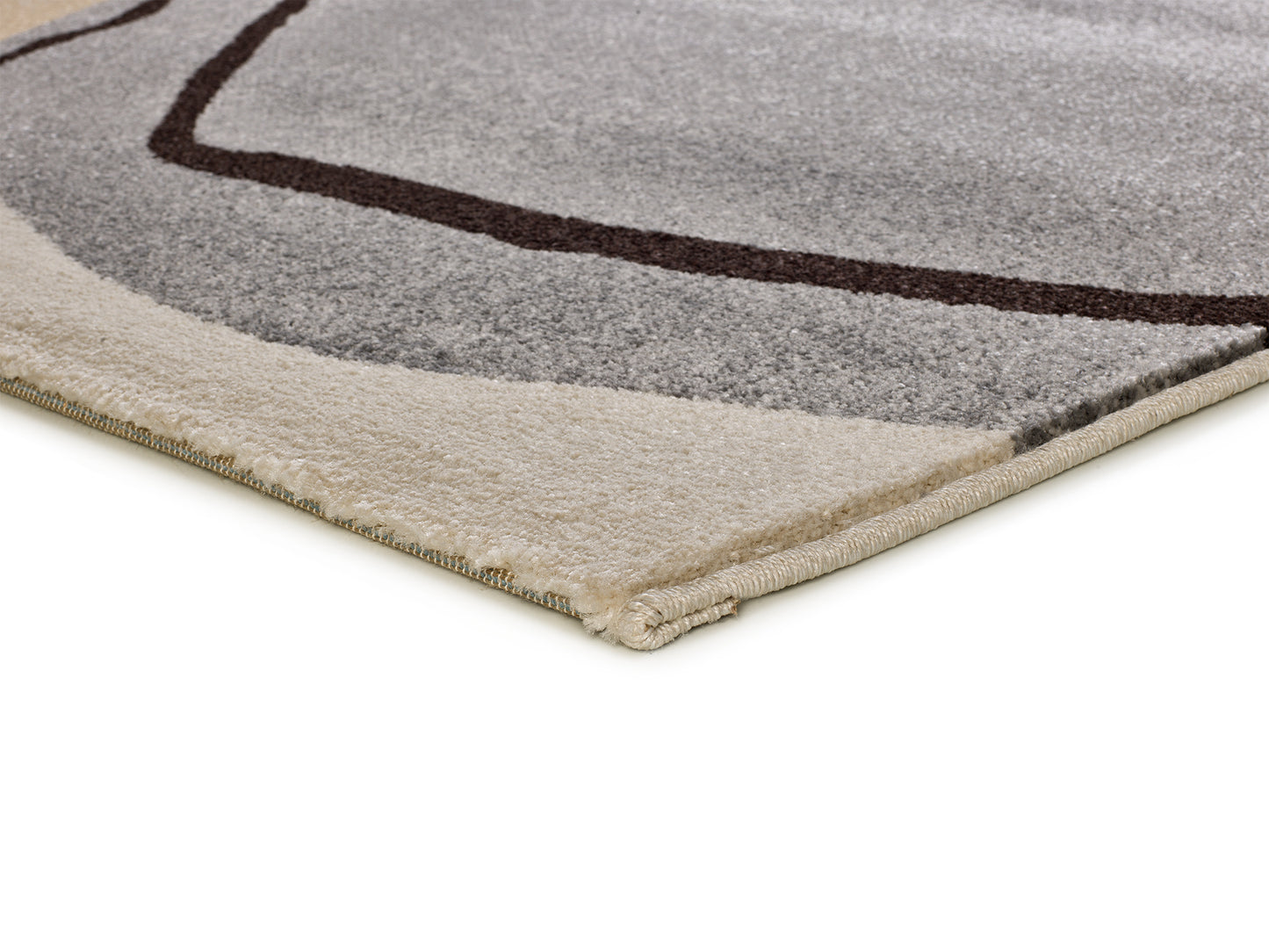 Tappeto moderno colore crema beige grigio - UN2050