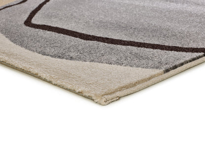 Tappeto moderno colore crema beige grigio - UN2050