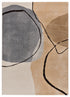 Tappeto moderno colore crema beige grigio - UN2050