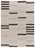 Tappeto geometrico contemporaneo grigio nero - UN2052