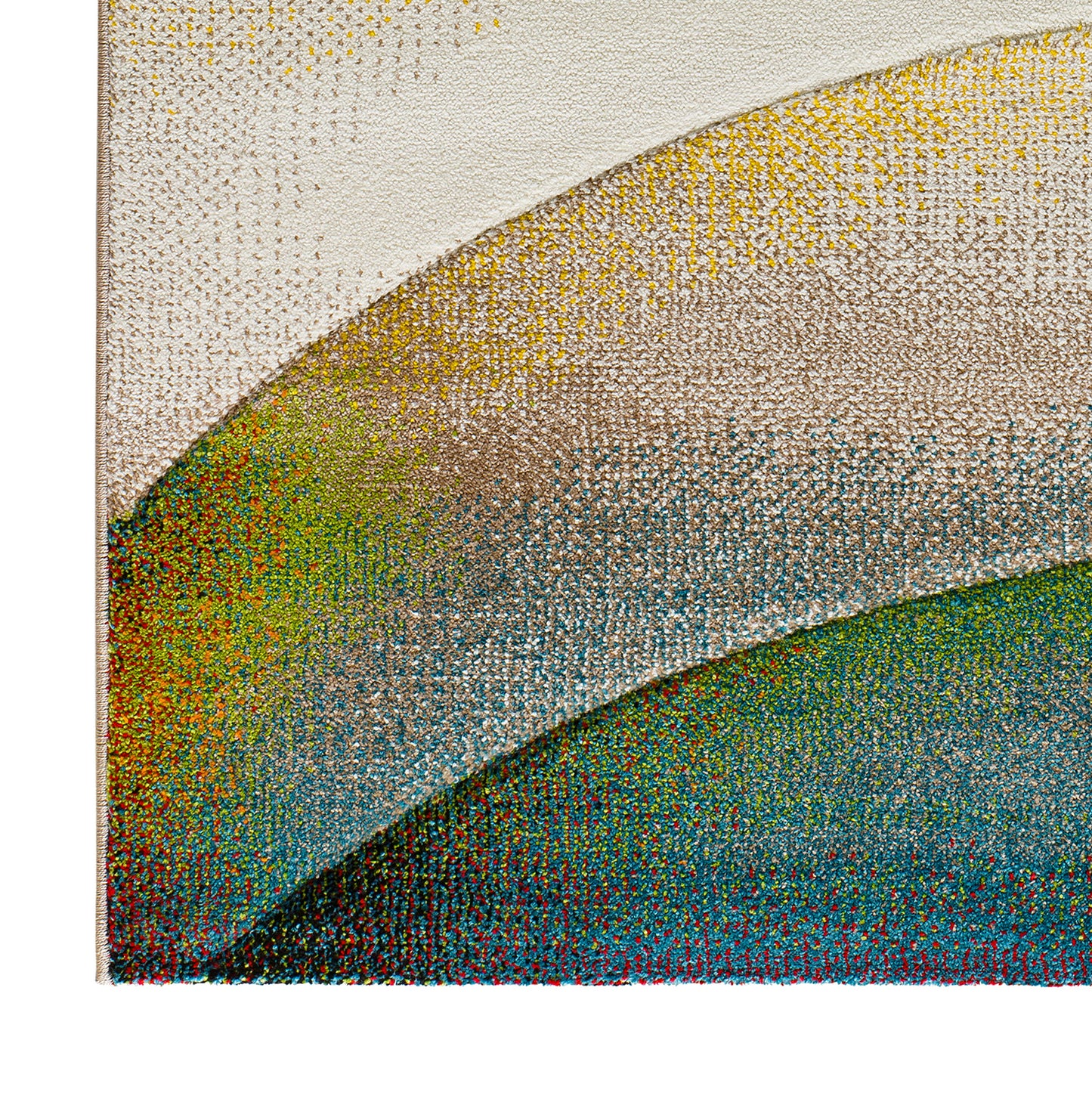 Tappeto disegno onde moderno colori naturali - UN2055
