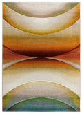 Tappeto disegno onde moderno colori naturali - UN2055