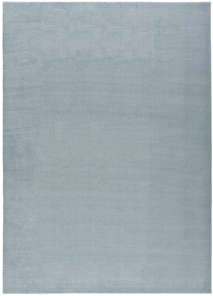 Tappeto lavabile tinta unita azzurro   - UN3008