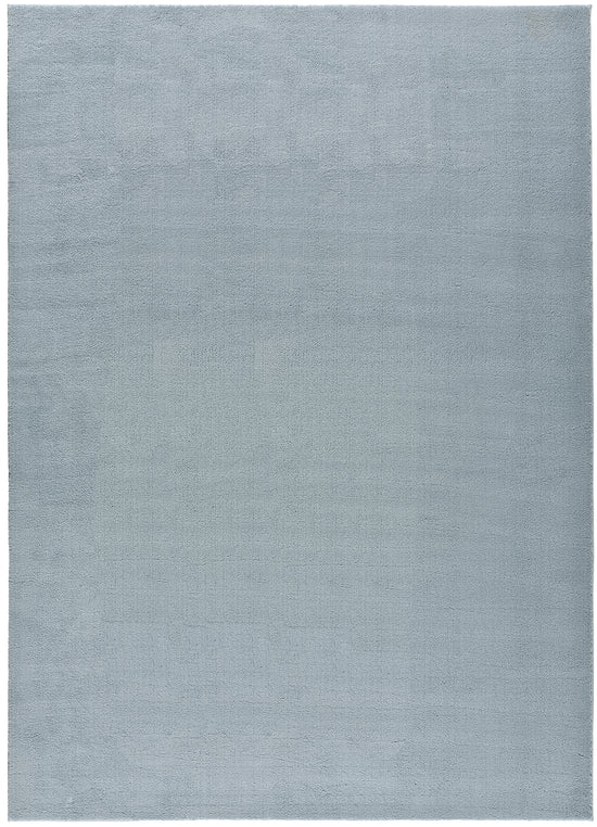 Tappeto lavabile tinta unita azzurro   - UN3008