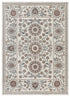 Tappeto disegno tradizionale crema azzurro tessitura piatta- UN5012