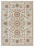 Tappeto disegno tradizionale crema multicolore tessitura piatta- UN5011