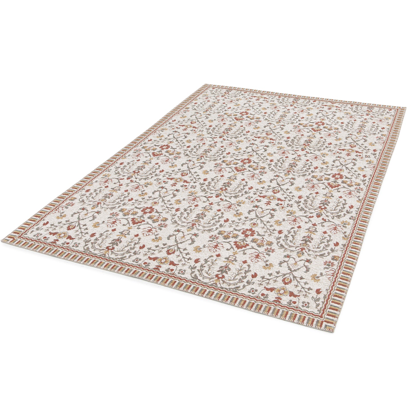 Tappeto suzani tradizionale crema multicolore tessitura piatta- UN5013