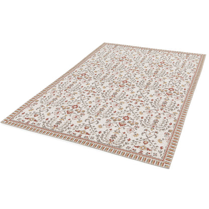 Tappeto suzani tradizionale crema multicolore tessitura piatta- UN5013
