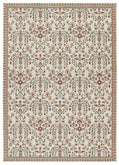 Tappeto suzani tradizionale crema multicolore tessitura piatta- UN5013