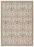 Tappeto suzani tradizionale crema multicolore tessitura piatta- UN5013
