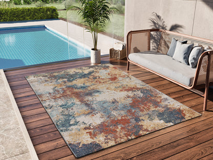 Tappeto outdoor indoor fantasia astratto pratico multiuso  - UN1024