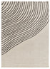 Tappeto moderno a pelo lungo bianco- UN2058
