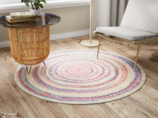 Tappeto rotondo multicolore 150 cm cottage - VR2013
