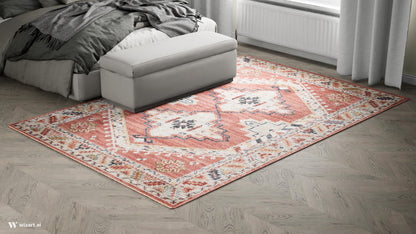 Tappeto stile persiano tradizionale rosso mattone - VR5003