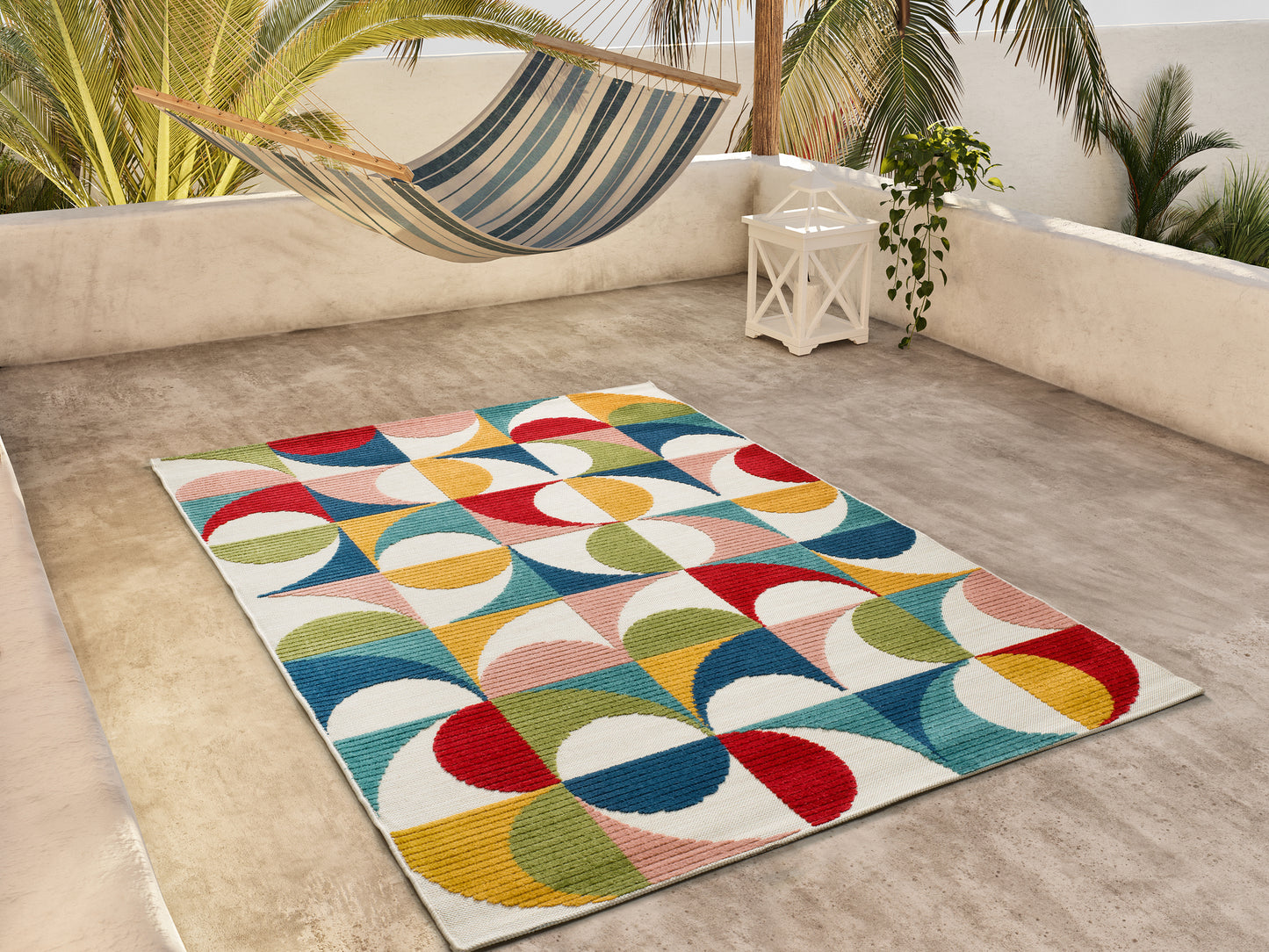 Tappeto indoor outdoor colorato per esterni e camera ragazzi - UN1008