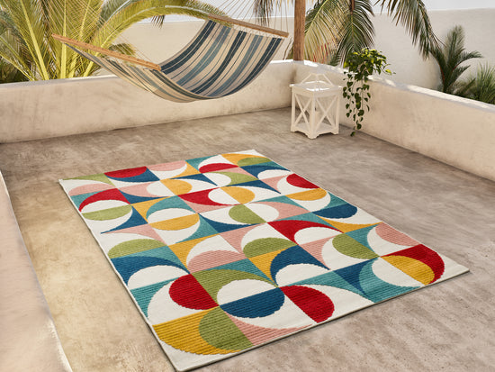 Tappeto indoor outdoor colorato per esterni e camera ragazzi - UN1008