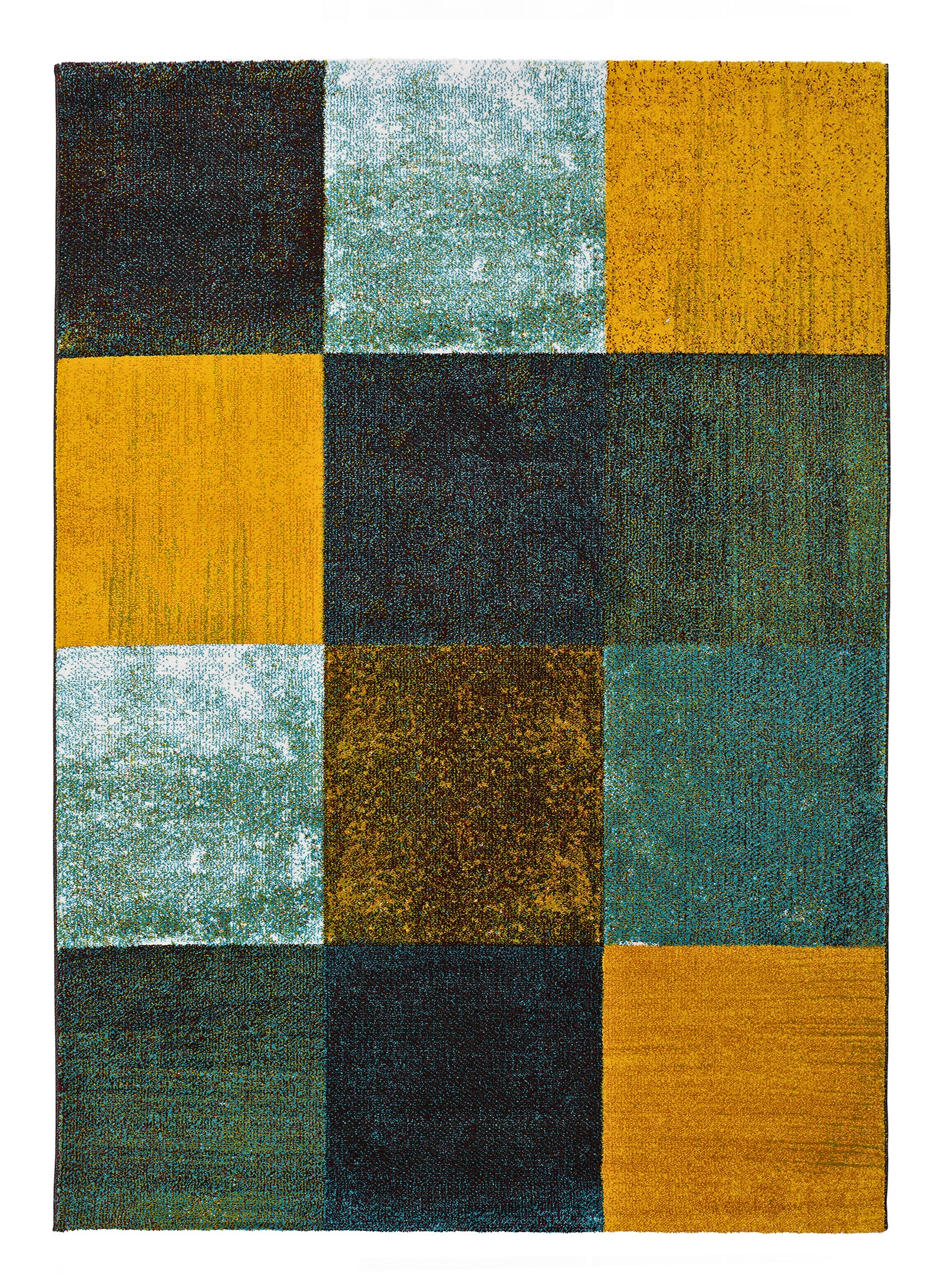 Tappeto soggiorno colorato disegno a quadrotte - UN2067