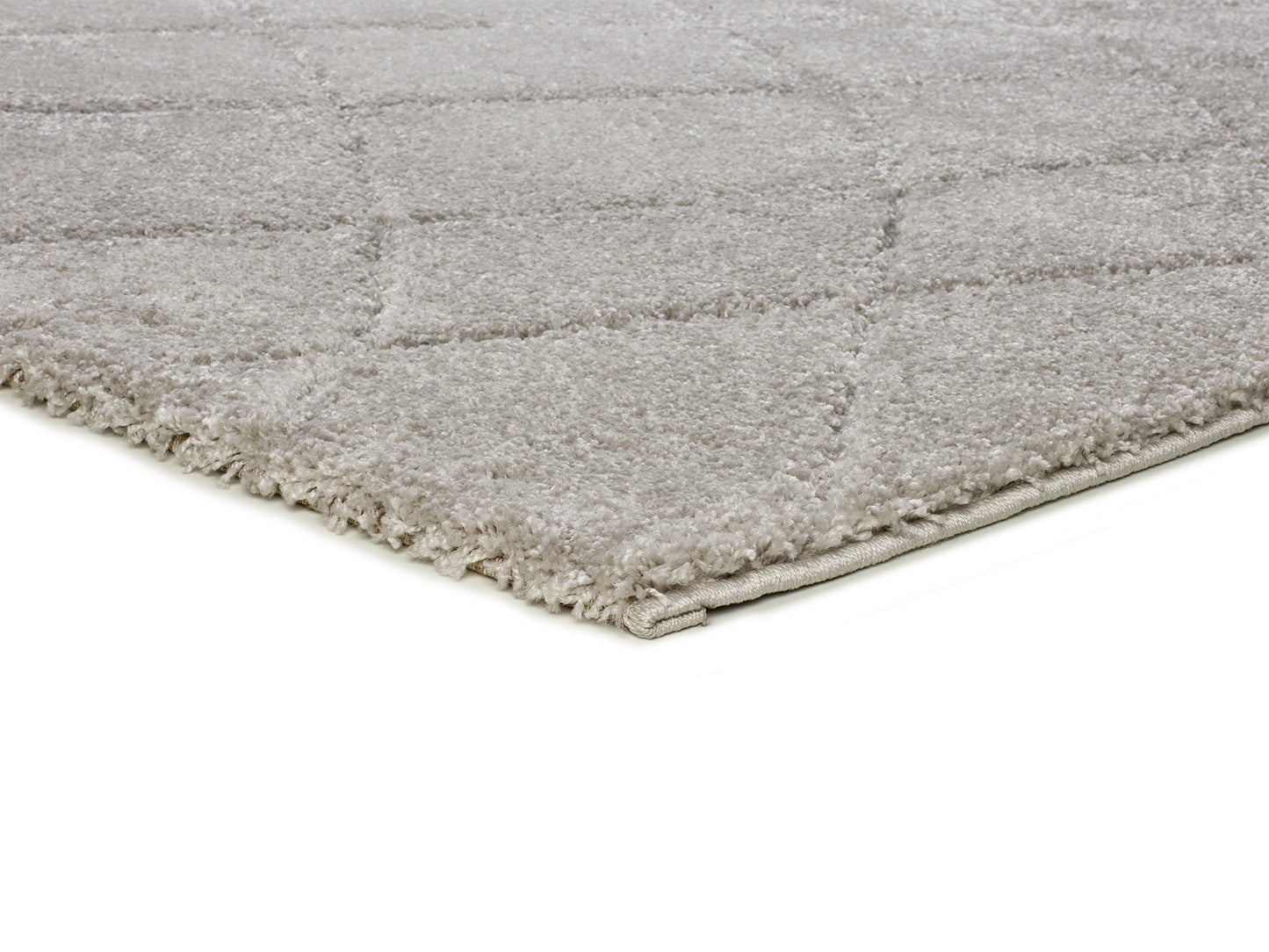 Tappeto shaggy a pelo alto grigio  - UN3015