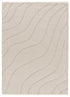 Tappeto shaggy a pelo alto disegno in rilievo bianco avorio - UN3018