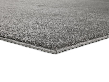 Tappeto grigio per salotto in morbida microfibra  - UN3021