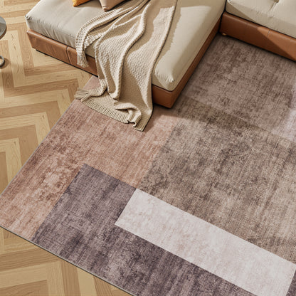 Tappeto lavabile in lavatrice beige marrone - VR2003