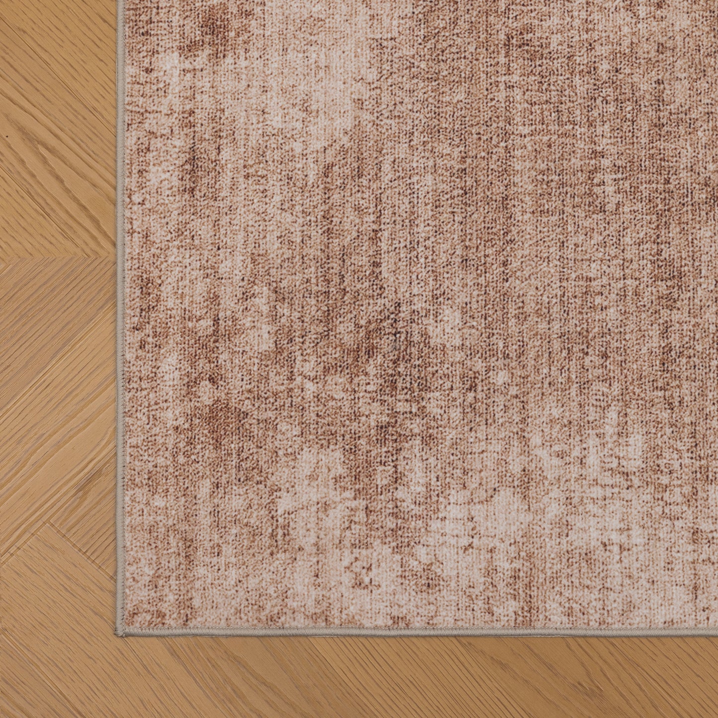 Tappeto lavabile in lavatrice beige marrone - VR2003