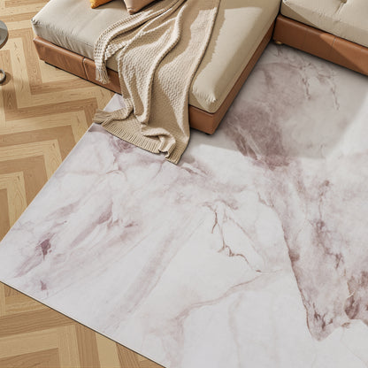 Tappeto moderno astratto lavabile beige avorio - VR2005