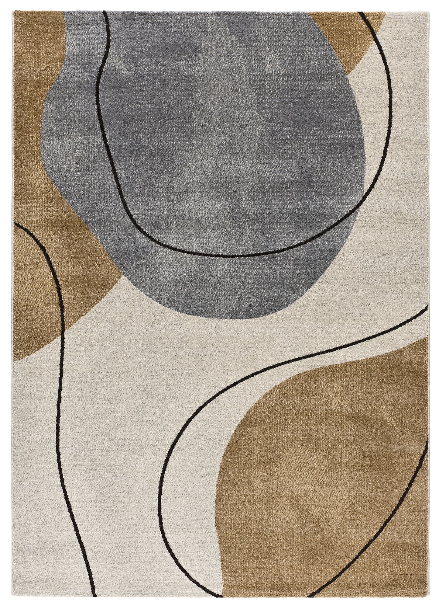 Tappeto design contemporaneo salotto beige grigio - UN2072