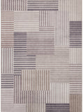 Tappeto moderno astratto lavabile beige grigio - VR2006