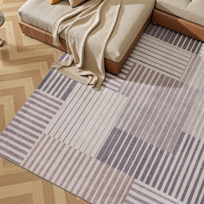 Tappeto moderno astratto lavabile beige grigio - VR2006