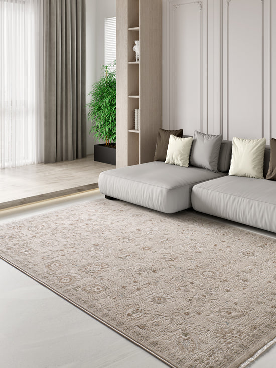 Tappeto simil persiano varie misure beige- UN5015