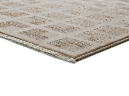 Tappeto moderno disegno geometrico varie misure colore beige - UN4014