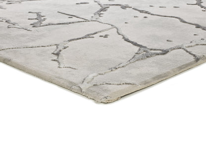 Tappeto disegno effetto marmo grigio - UN2073