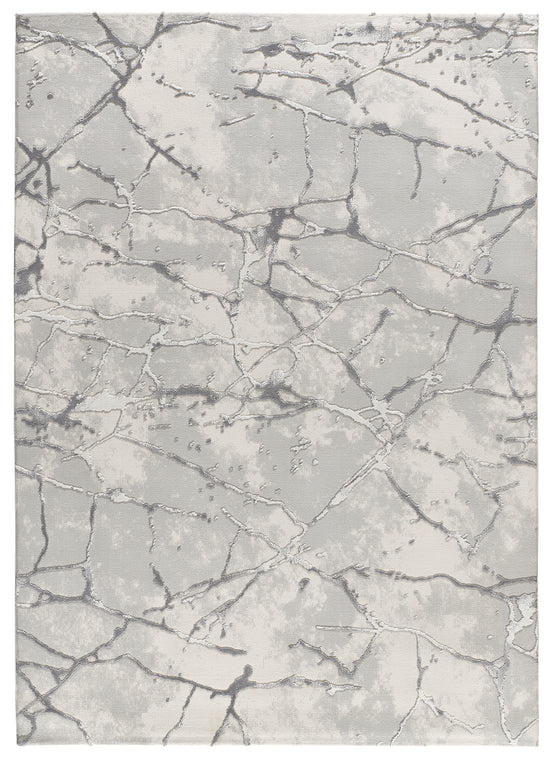 Tappeto disegno effetto marmo grigio - UN2073