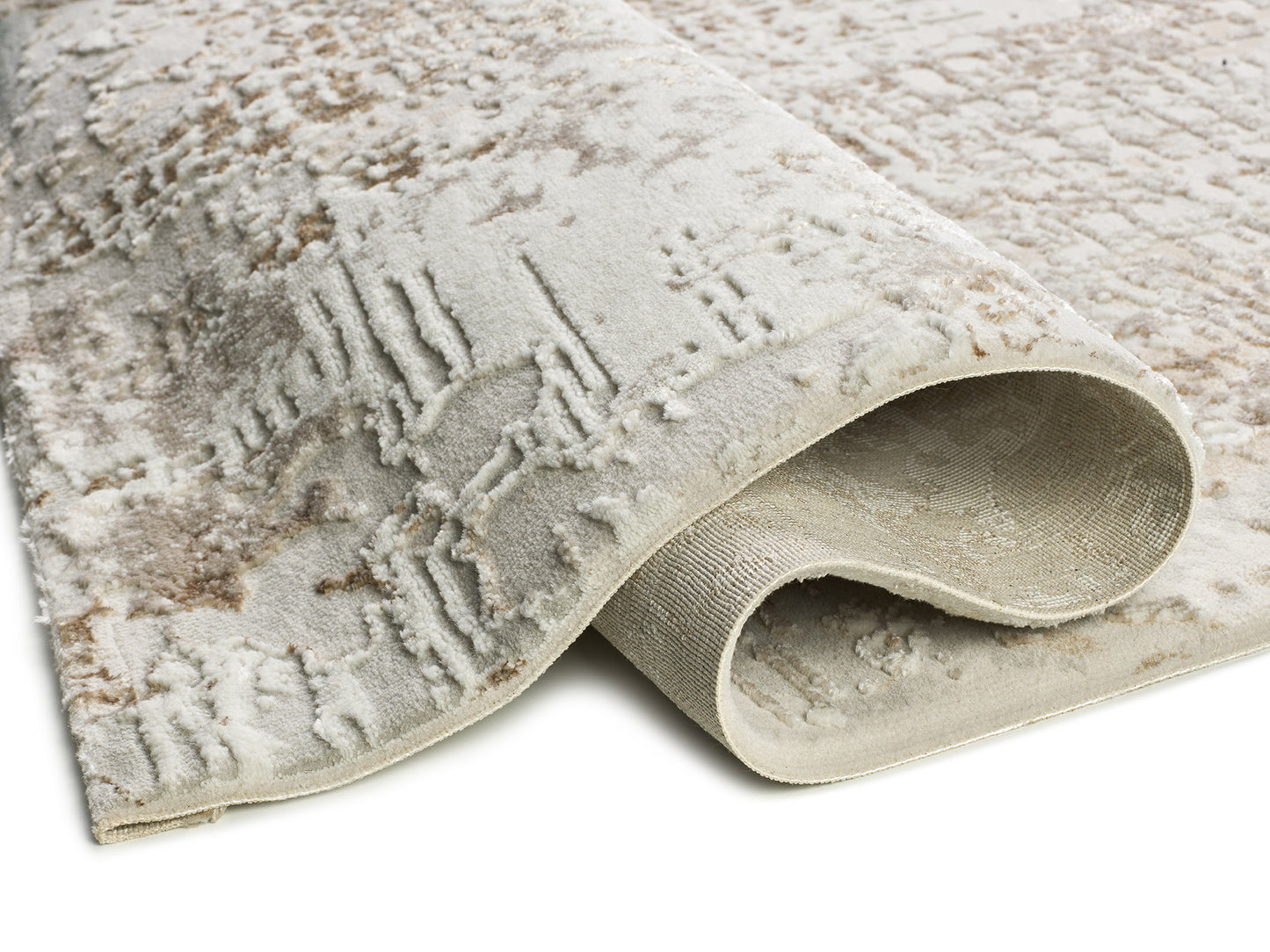 Tappeto disegno effetto pietra beige - UN2076