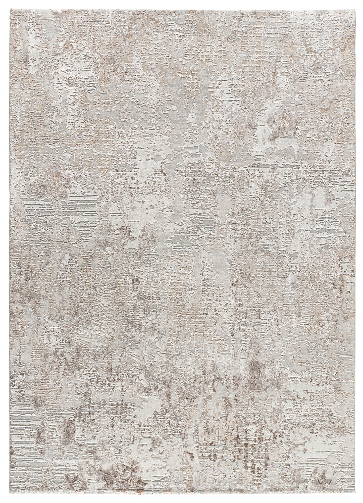 Tappeto disegno effetto pietra beige - UN2076