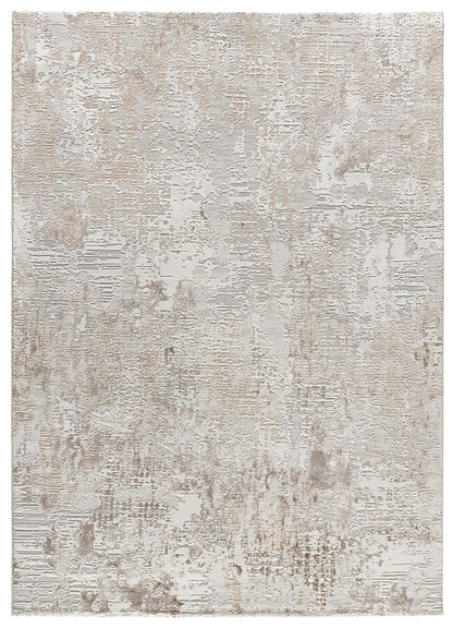 Tappeto disegno effetto pietra beige - UN2076
