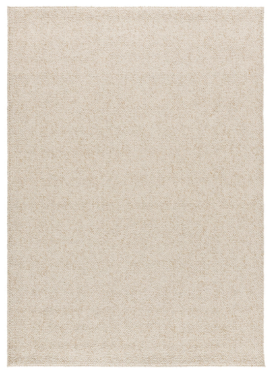 Tappeto lavabile camera soggiorno rustico tinta bianco avorio - UN7011