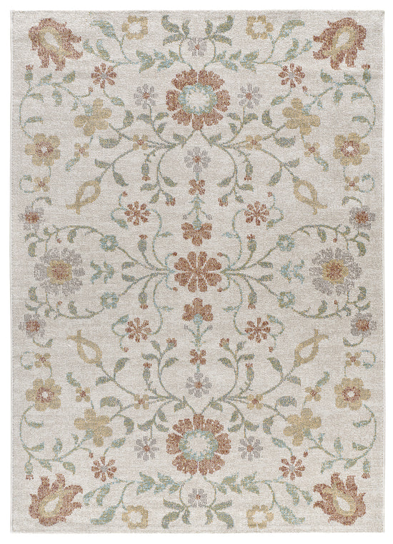 Tappeto indoor outdoor floreale vintage - UN1019