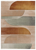 Tappeto d'arredo moderno colori naturali caldi - UN2080