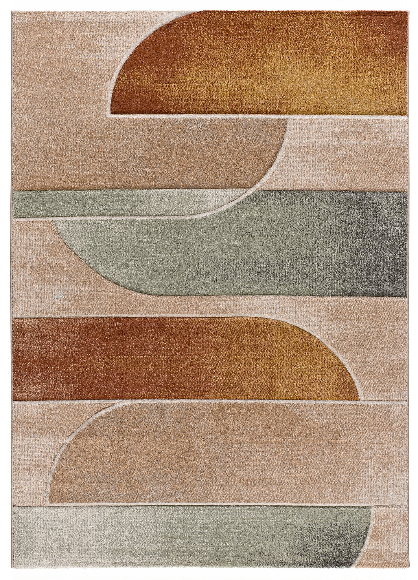Tappeto d'arredo moderno colori naturali caldi - UN2080