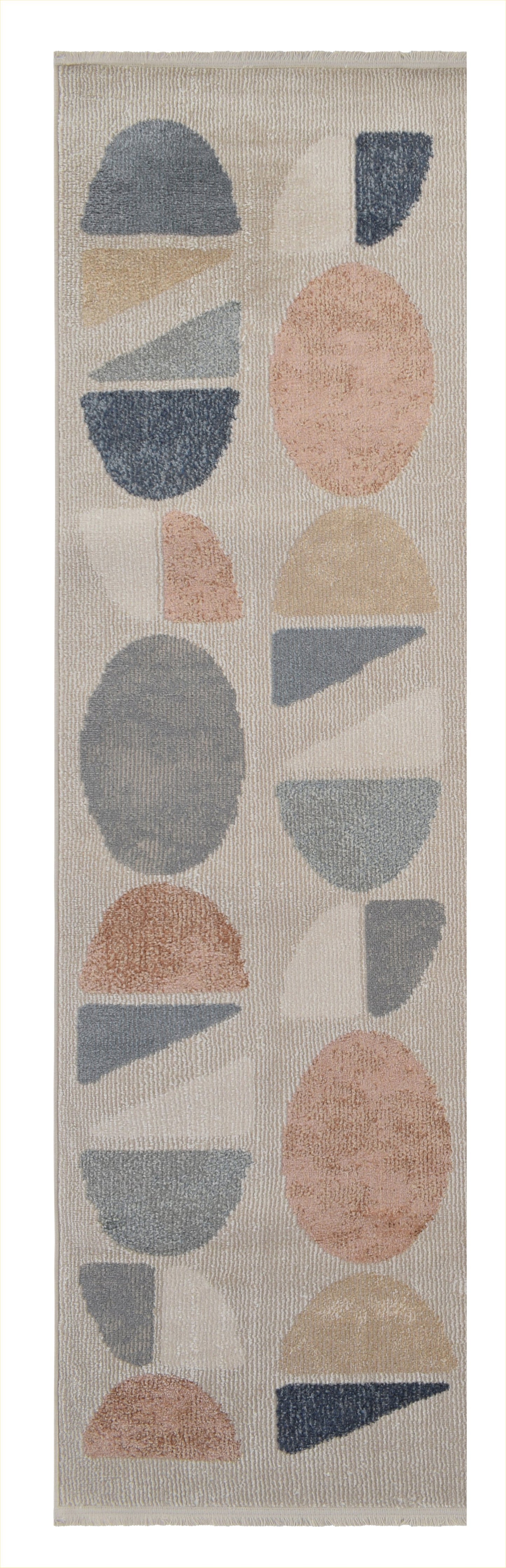 Tappeto lavabile per salotto moderno beige multicolore - VR7006