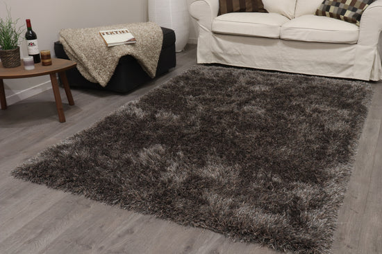 Tappeto a pelo alto colore grigio antracite - VR3003