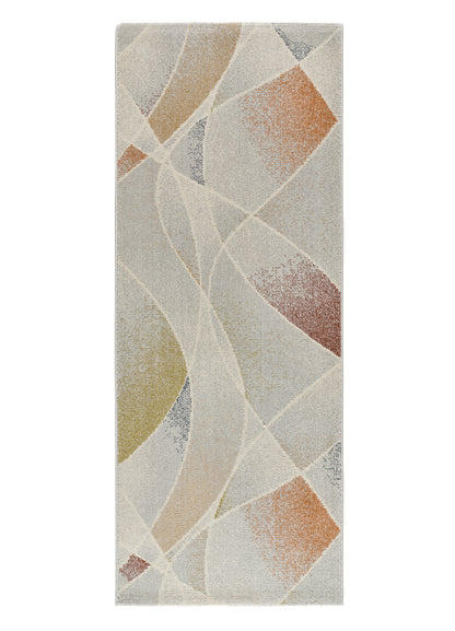 Tappeto soggiorno moderno colore crema beige terracotta- UN2097