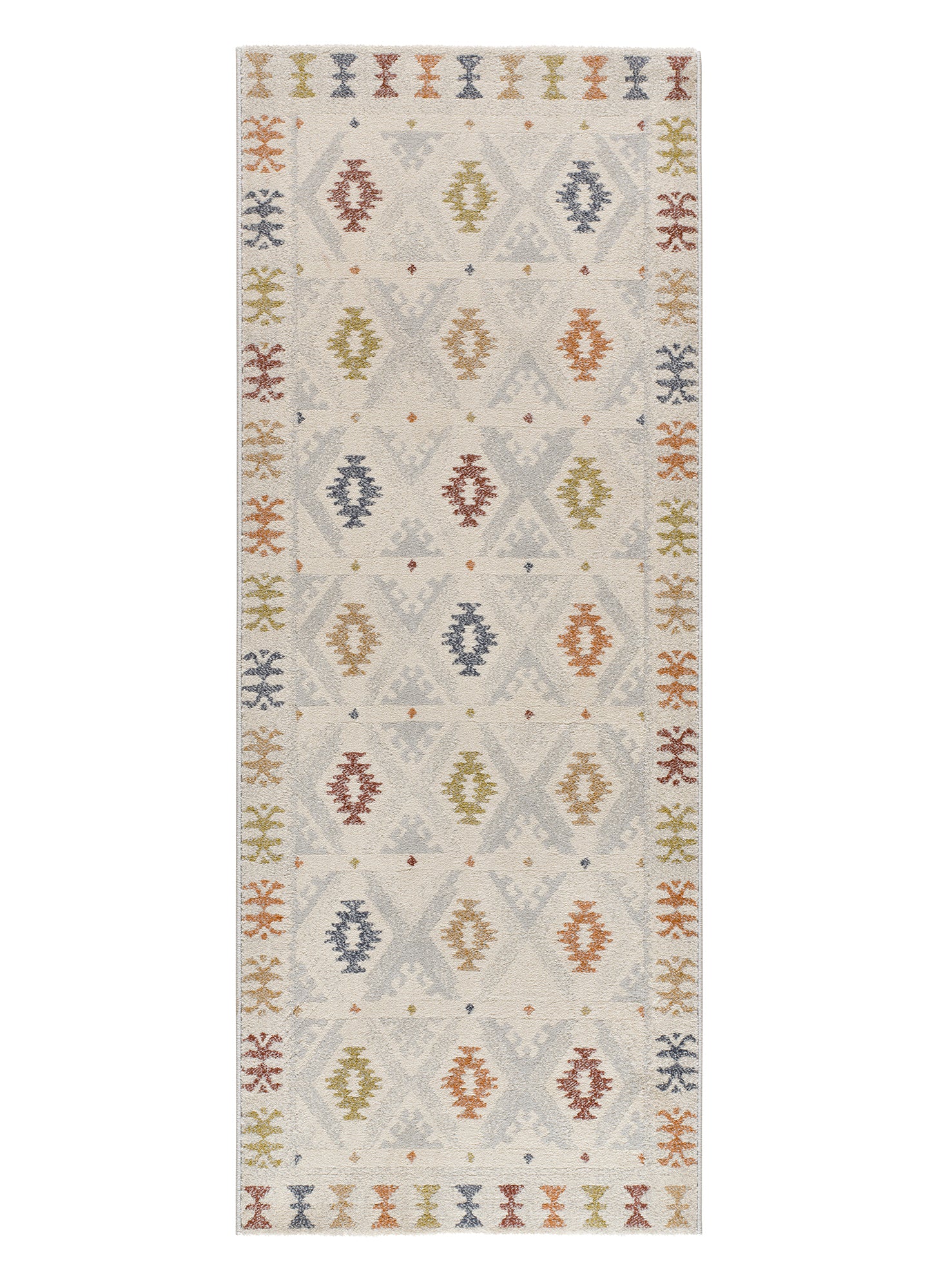 Tappeto etnico moderno colore crema beige terracotta- UN2098