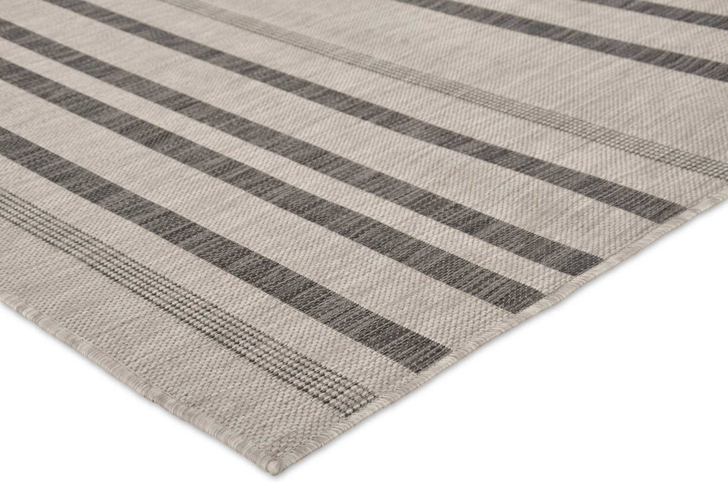 Tappeto disegno a righe grigio per  esterni balcone terrazzo - VR1002
